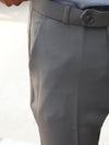 Classic Extended Waistband Trousers – Taupe Gray
