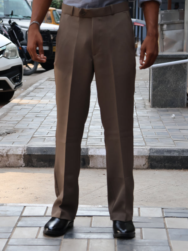 Tailored Extended Waistband Trousers – khaki