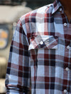 checked Linen-Blend Shirt – Steel Blue