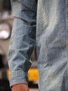vintage Wash Button-Down Chambray Shirt – Light Indigo