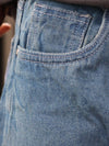 Blue Acid-Wash Ultra-Baggy Denim Jeans