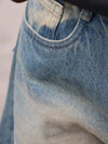 Sand-Wash Vintage Ultra-Baggy Denim Jeans