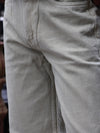 Off-White Sand-Toned Straight Baggy Denim Jeans