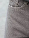 Washed Taupe Brown Straight Baggy Denim Jeans