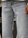 'Light Stone Wash Straight Baggy Denim Jeans'