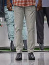 Luxe Linen-Blend Tailored Trousers – Sage Oat