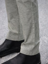 Luxe Linen-Blend Tailored Trousers – Sage Oat