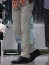 Luxe Linen-Blend Tailored Trousers – Sage Oat