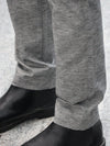 Luxe Linen-Blend Tailored Trousers – Charcoal Melange