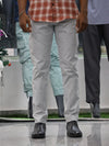 Luxe Linen-Blend Tailored Trousers – Ash Grey