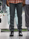 Luxe Linen-Blend Tailored Trousers – Steel Slate