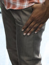 Luxe Linen-Blend Tailored Trousers – Earth Mocha