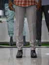 Luxe Linen-Blend Tailored Trousers – Dove Grey
