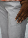 Luxe Linen-Blend Tailored Trousers – Dove Grey