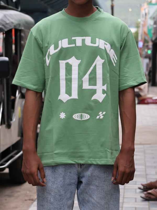 "Main Character" Oversized Heavyweight Graphic Tee – Sage Green