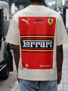 F1 Racing Oversized Heavyweight Tee – Vintage Cream