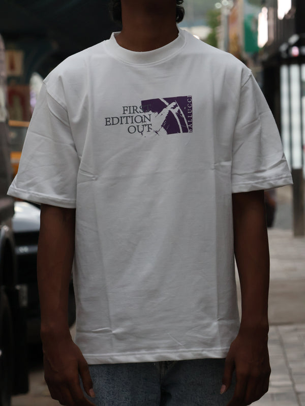 "Life Blueprint" Oversized Heavyweight Tee – Optical White