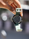 Casio G-Shock Square Digital Watch – Sage Green & Metal Edition