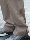Everyday Khaki Linen-Blend Relaxed Trousers