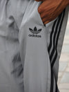 Retro Grey Relaxed-Fit Track Pants