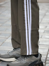 Retro Olive Relaxed-Fit Track Pants