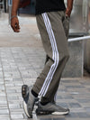 Retro Olive Relaxed-Fit Track Pants