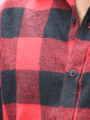 Heavyweight Buffalo Plaid Flannel Shirt – Red & Black