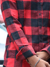 Heavyweight Buffalo Plaid Flannel Shirt – Red & Black