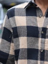 Heavyweight Buffalo Plaid Flannel Shirt – Vintage Cream & Black
