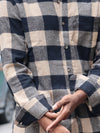 Heavyweight Buffalo Plaid Flannel Shirt – Vintage Cream & Black