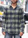 Heavyweight Buffalo Plaid Flannel Shirt – Olive Green & Black