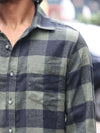 Heavyweight Buffalo Plaid Flannel Shirt – Olive Green & Black