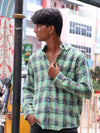 Green & Grey Checkered Shirt