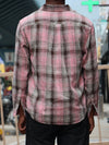 Pink Checkered Flannel Shirt