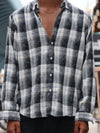 Black & White Checkered Flannel Shirt
