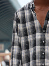 Black & White Checkered Flannel Shirt