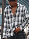 Black & White Checkered Flannel Shirt