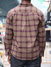 Beige & Maroon Checkered Shirt
