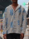 Men's Printed Hooded Shirt