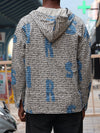 Men's Printed Hooded Shirt
