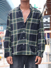Black & Olive Green Checkered Shirt