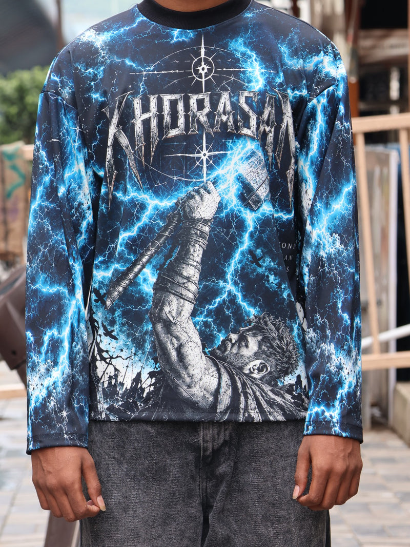 Men's Graphic Printed Full-Sleeve T-Shirt